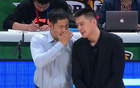 遼勝津，楊鳴張鎮(zhèn)麟喜，張慶鵬握手，楊鳴回暖再顯威