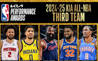 NBA常規(guī)賽最佳三陣：CC、哈利、哈登、唐斯、威廉姆斯
