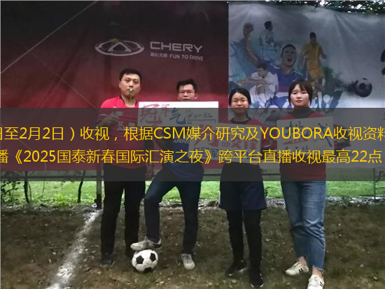 無線公布上周（1月27日至2月2日）收視，根據(jù)CSM媒介研究及YOUBORA收視資料數(shù)據(jù)顯示，翡翠臺新春節(jié)目領(lǐng)風(fēng)騷，年初一直播《2025國泰新春國際匯演之夜》跨平臺直播收視最高22點（142萬觀眾），